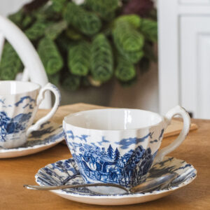 Set de deux tasses à thé et cuillères Royal Mail