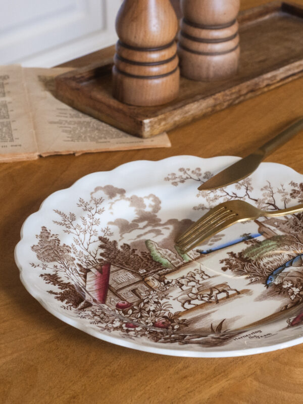 Assiette plate Coaching days & ways polychrome