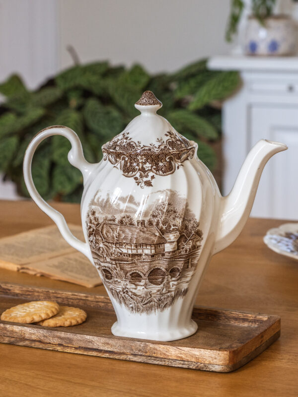 Théière English Country Life marron