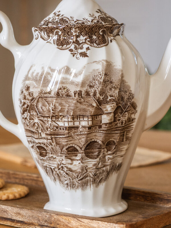 Théière English Country Life marron – Image 2